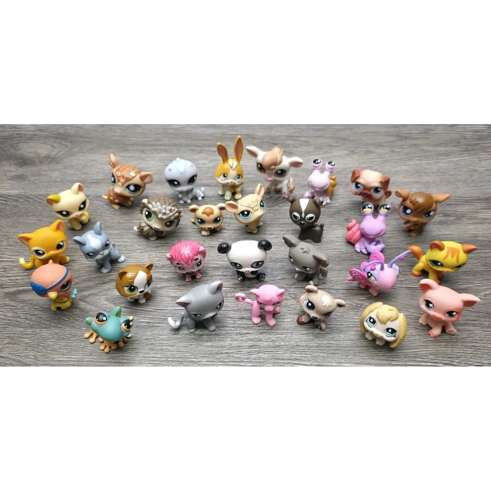 28 Pcs Variety Lot Littlest Pet Shop LPS Polly Pocket Bratz Petz Vintage Toys